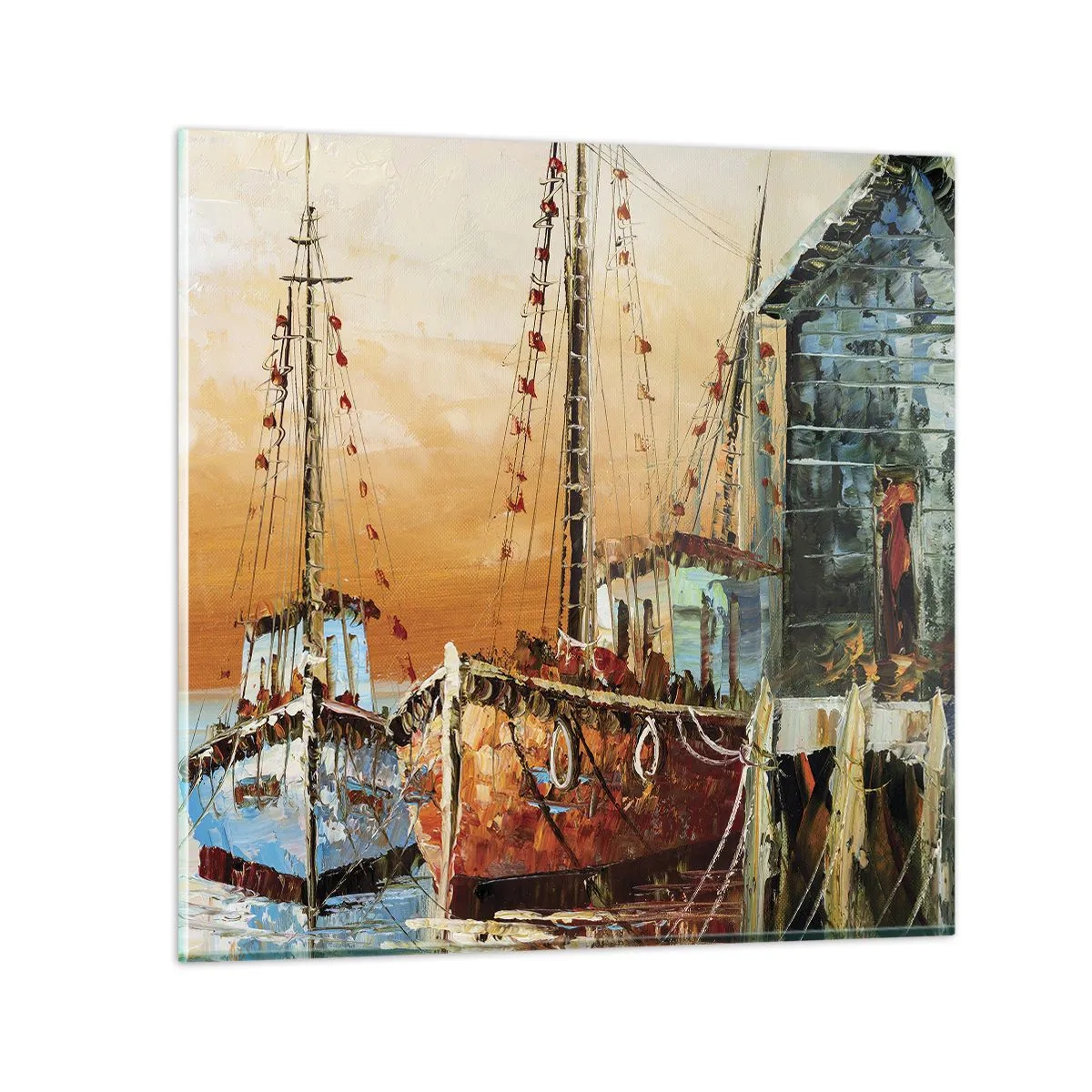 Impression sur verre - Image sur verre - Retour tranquille - 60x60 cm