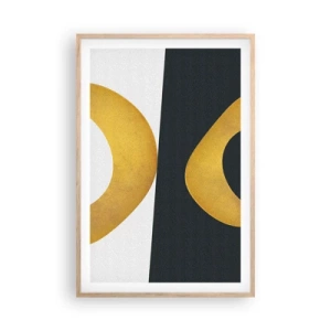 Affiche dans un chêne clair - Poster - Avant tout : l’or - 61x91 cm