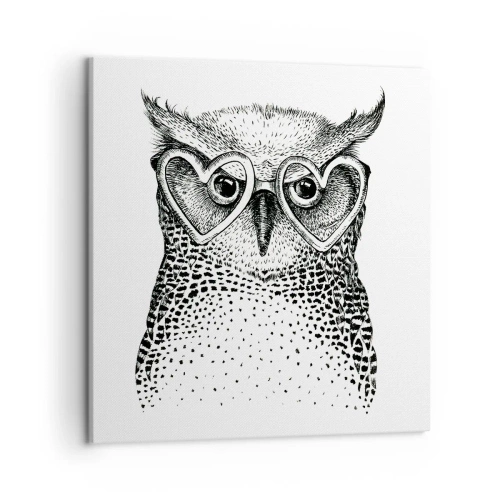 Impression sur toile - Image sur toile - Sagement et avec amour - 50x50 cm