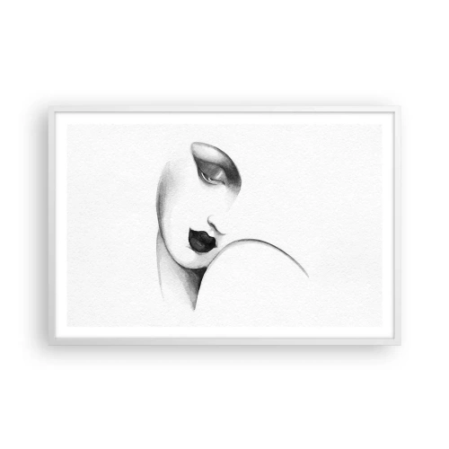 Affiche dans un cadre blanc - Poster - Dans le style de Lempicka - 91x61 cm