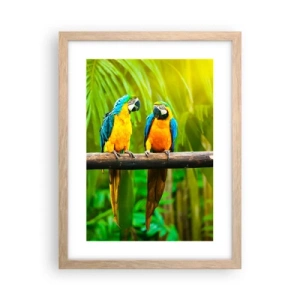 Affiche dans un chêne clair - Poster - Et avez-vous entendu qu'elle ...? - 30x40 cm