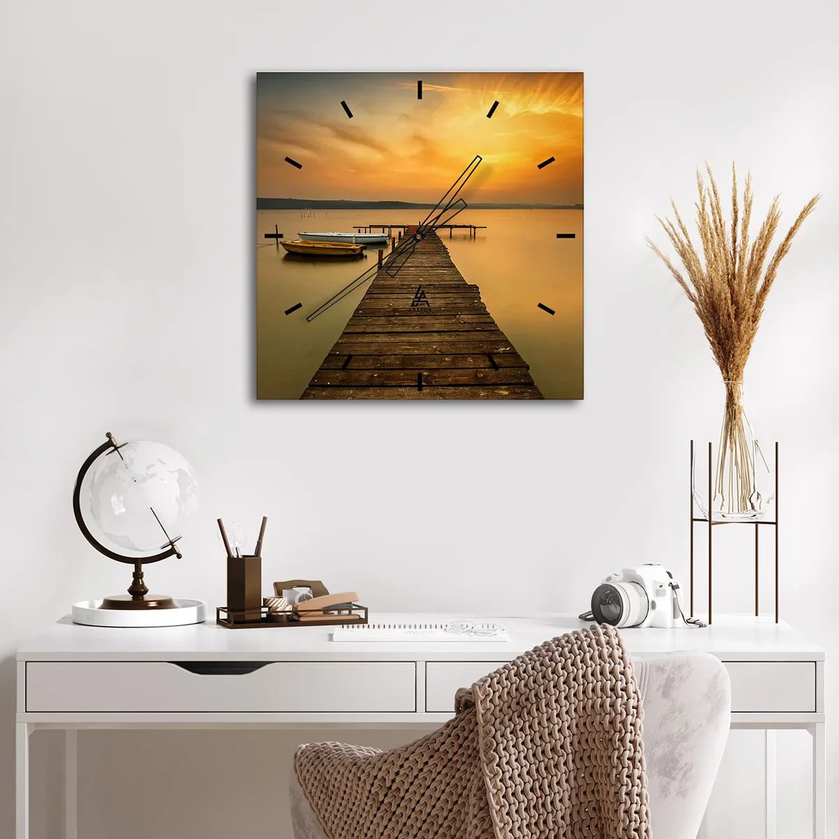 Horloge murale - Pendule murale - Je t'ouvrirai le ciel d'or - 40x40 cm