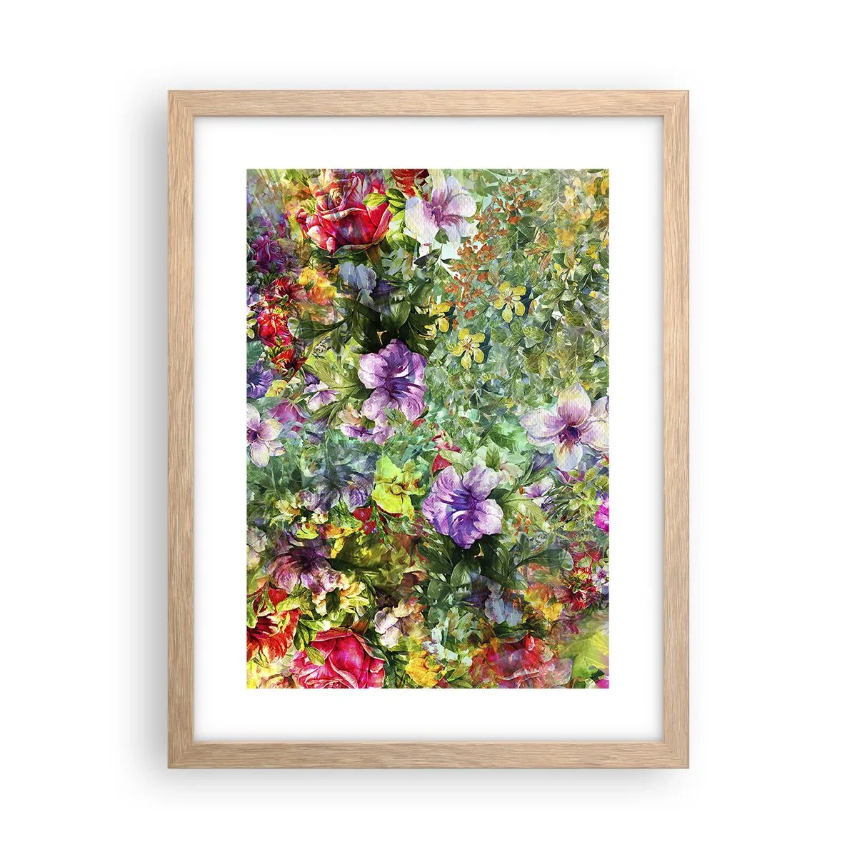 Affiche dans un chêne clair - Poster - En fleurs pour la perdition - 30x40 cm