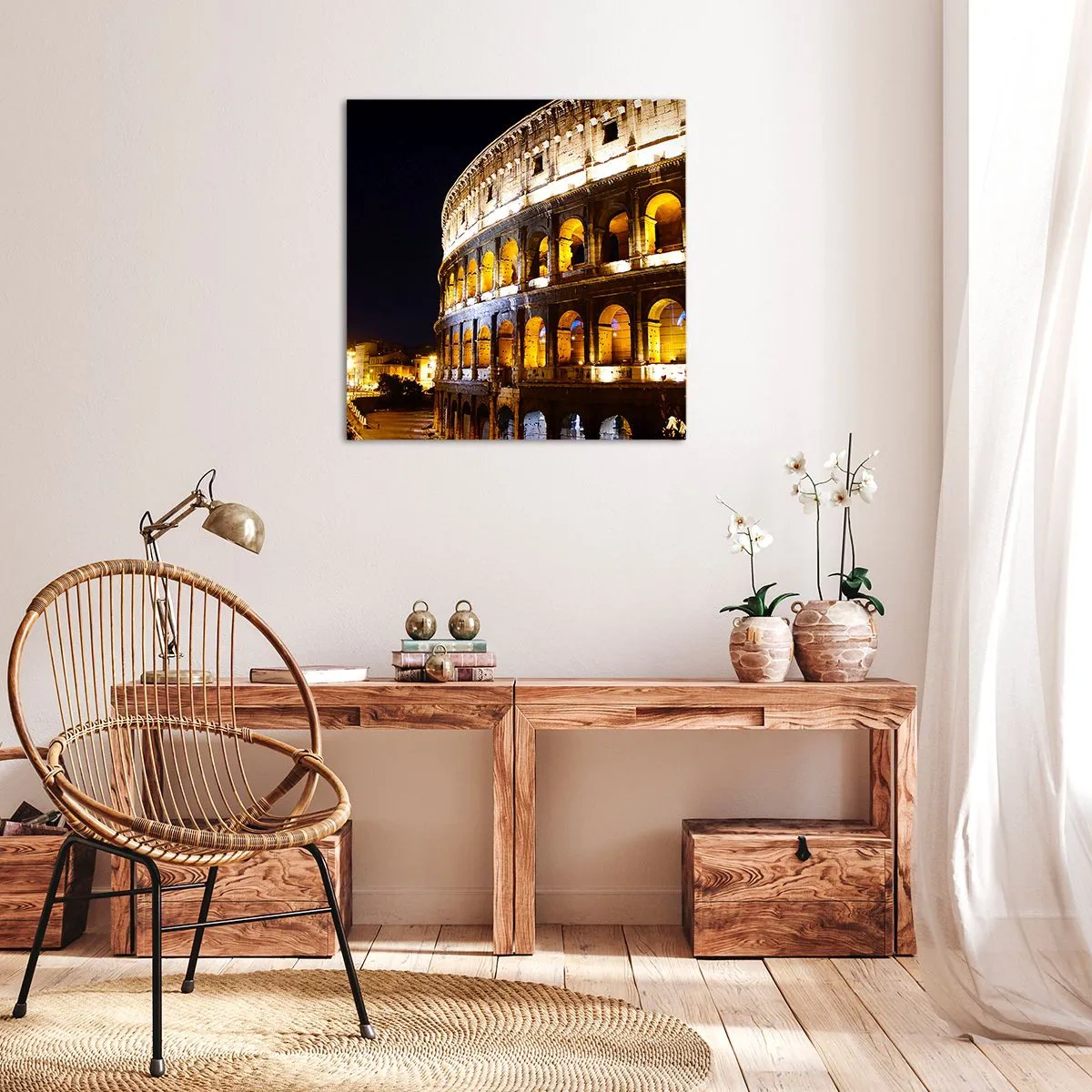 Impression sur toile - Image sur toile - Il est temps de commencer les Jeux - 40x40 cm