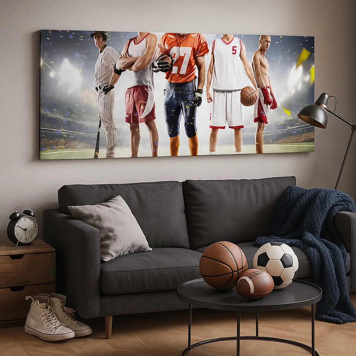 Impression sur toile - Image sur toile - Gladiateurs des champs - 30x30 cm