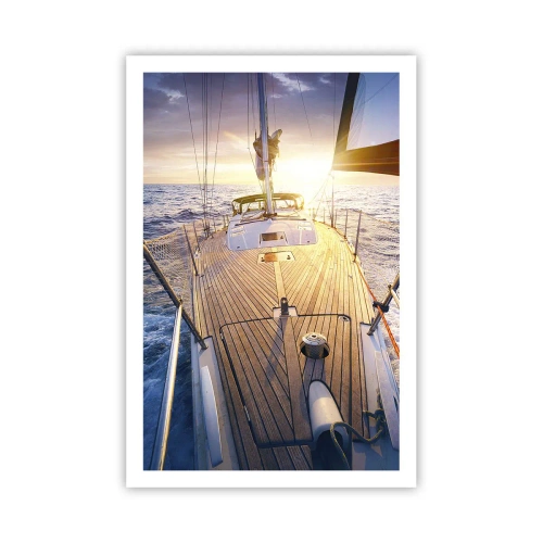 Affiche - Poster - Courir sur les vagues - 61x91 cm