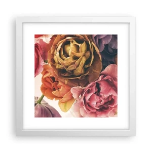 Affiche dans un cadre blanc - Poster - La fête de la vie - 30x30 cm