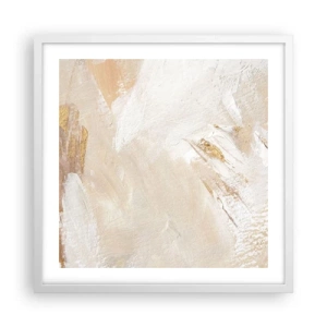 Affiche dans un cadre blanc - Poster - Composition pastel - 50x50 cm
