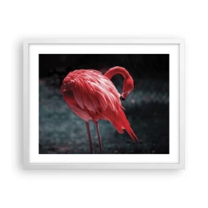 Affiche dans un cadre blanc - Poster - Poème cramoisi de la nature - 50x40 cm