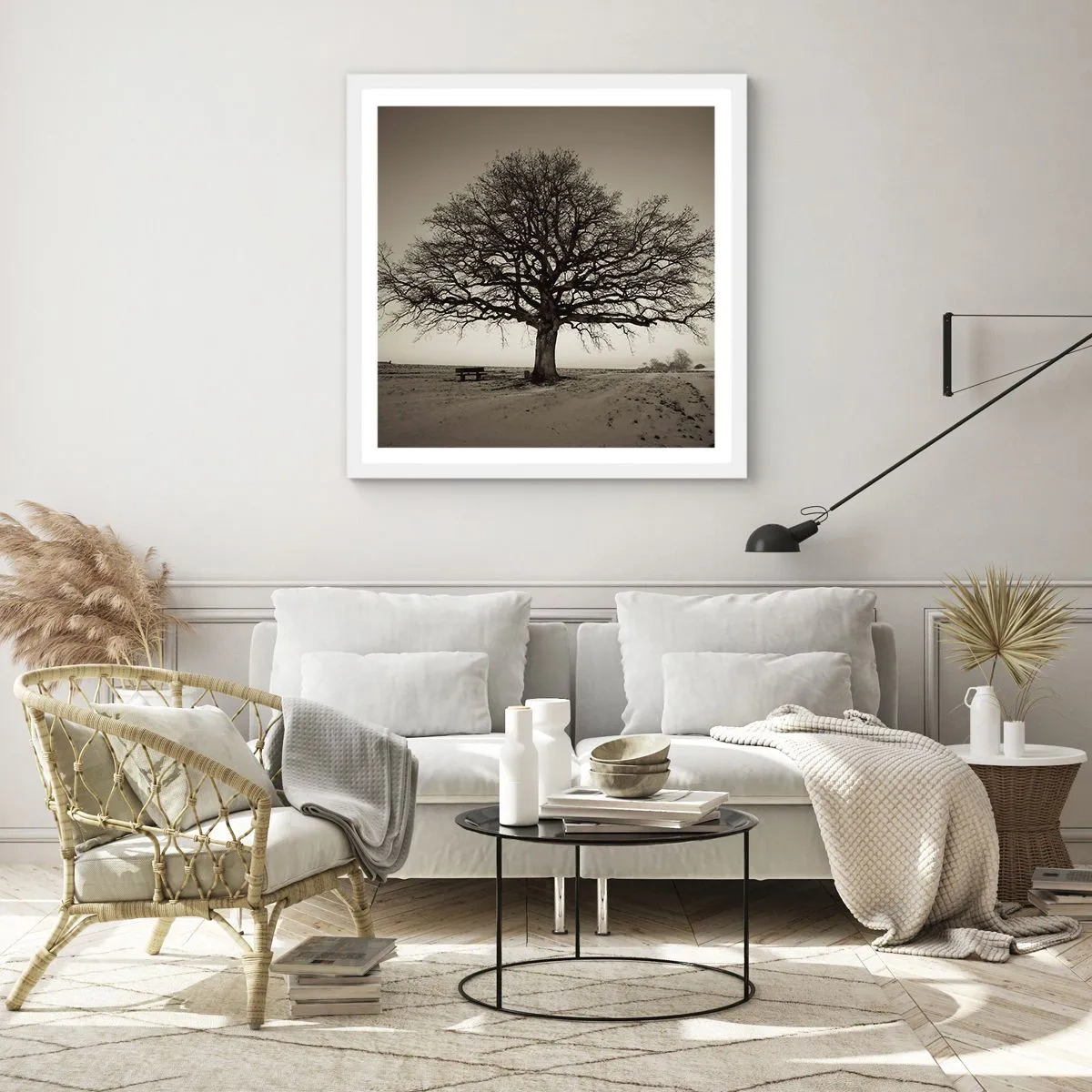 Affiche dans un cadre blanc - Poster - D'ici à l'éternité - 30x30 cm