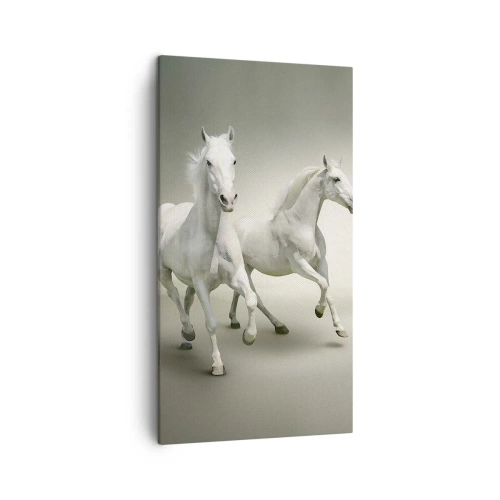 Impression sur toile - Image sur toile - White power! - 45x80 cm