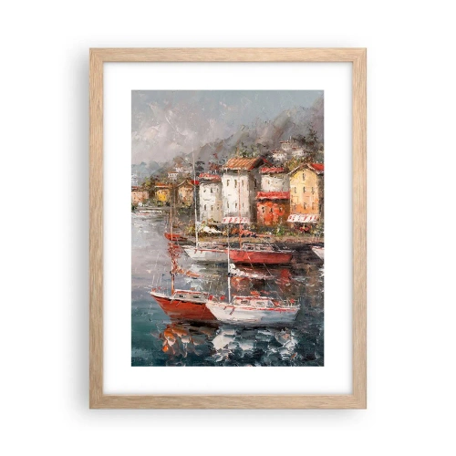 Affiche dans un chêne clair - Poster - Havre romantique - 30x40 cm