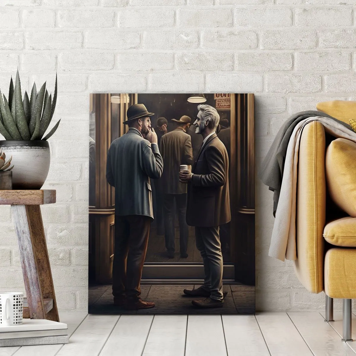 Impression sur toile - Image sur toile - Bon moment de la journée - 45x80 cm