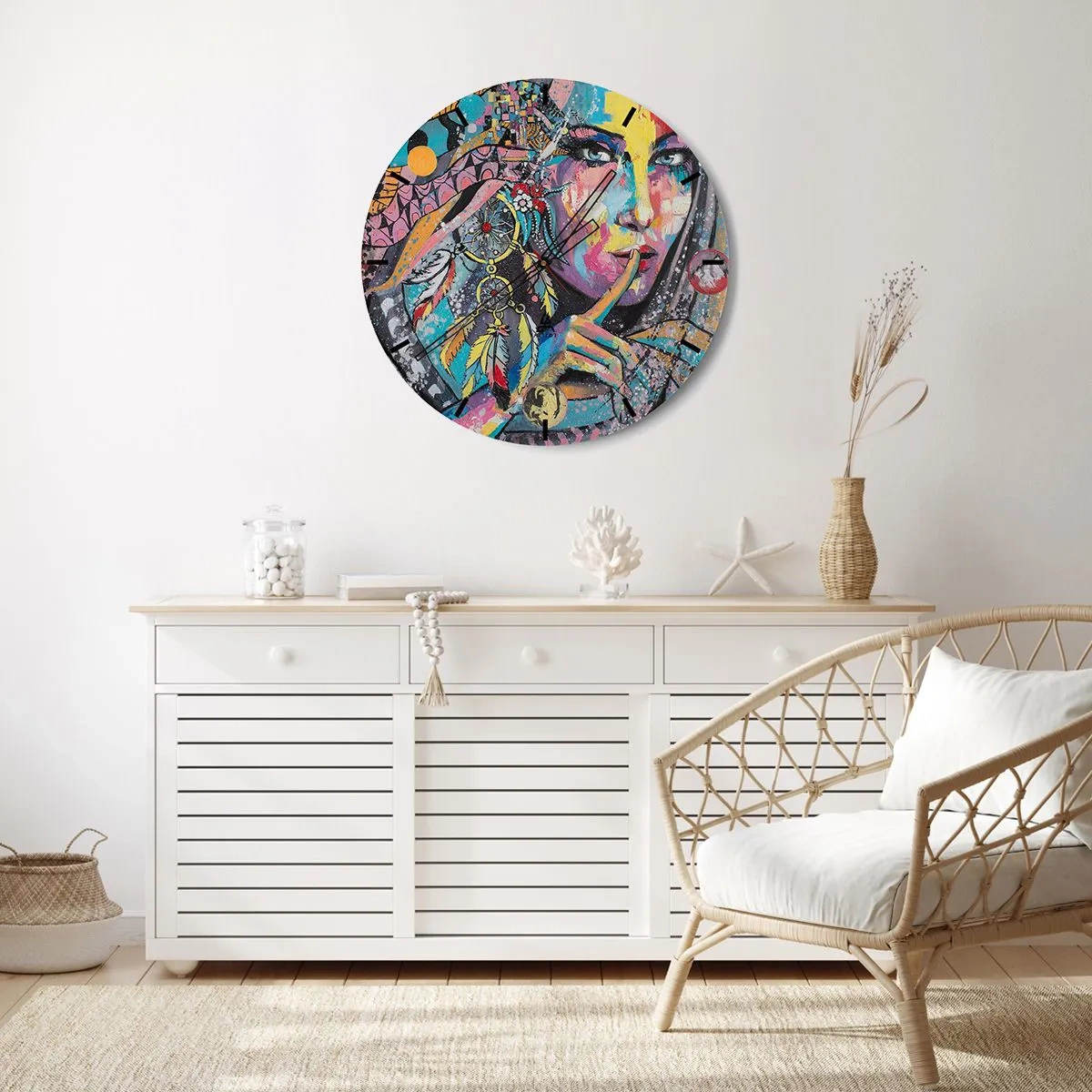 Horloge murale - Pendule murale - Taisez-vous jusqu'à ce que vous compreniez - 30x30 cm