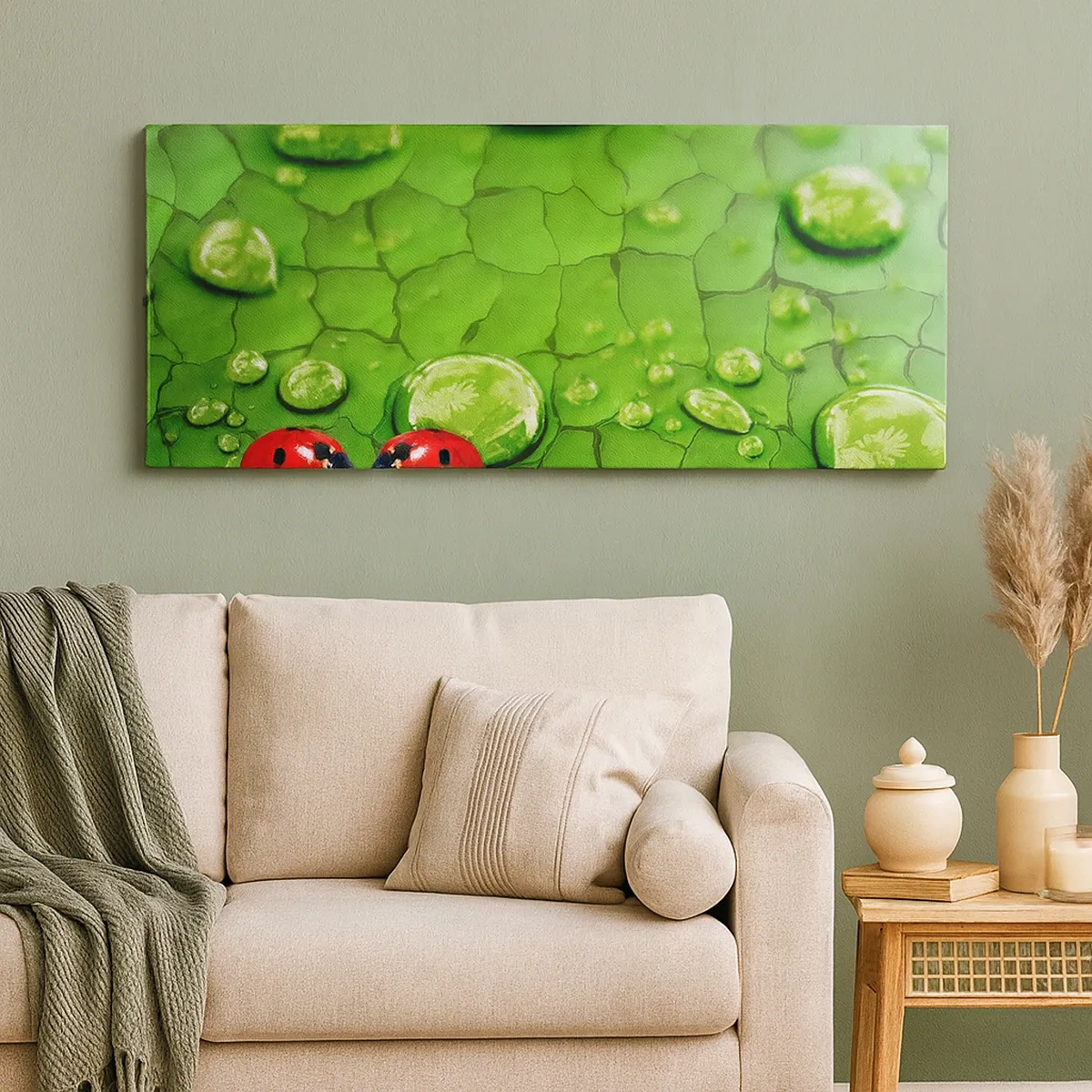 Impression sur toile - Image sur toile - Rendez-vous au vert - 30x30 cm