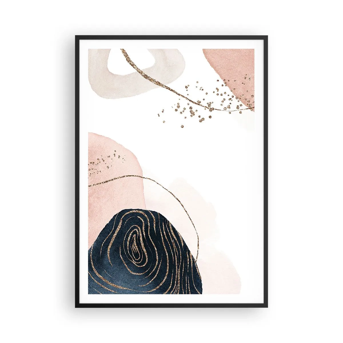 Affiche dans un cadre noir - Poster - Tout coule - 70x100 cm