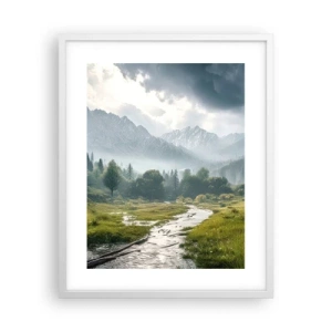 Affiche dans un cadre blanc - Poster - Aller et retour - 40x50 cm