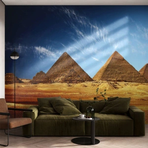 Papier Peint Autocollant Deluxe Sticker - 40 siècles vous regardent - Pyramides, Architecture, Paysage - 250x175 cm