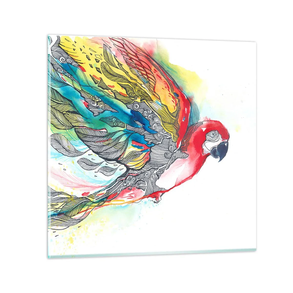 Impression sur verre - Image sur verre - Vivez haut en couleurs - 60x60 cm