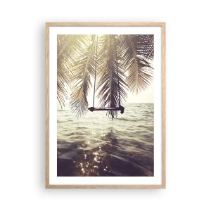 Affiche dans un chêne clair - Poster - Vous pouvez vous balancer dans les nuages ​​à volonté - 50x70 cm