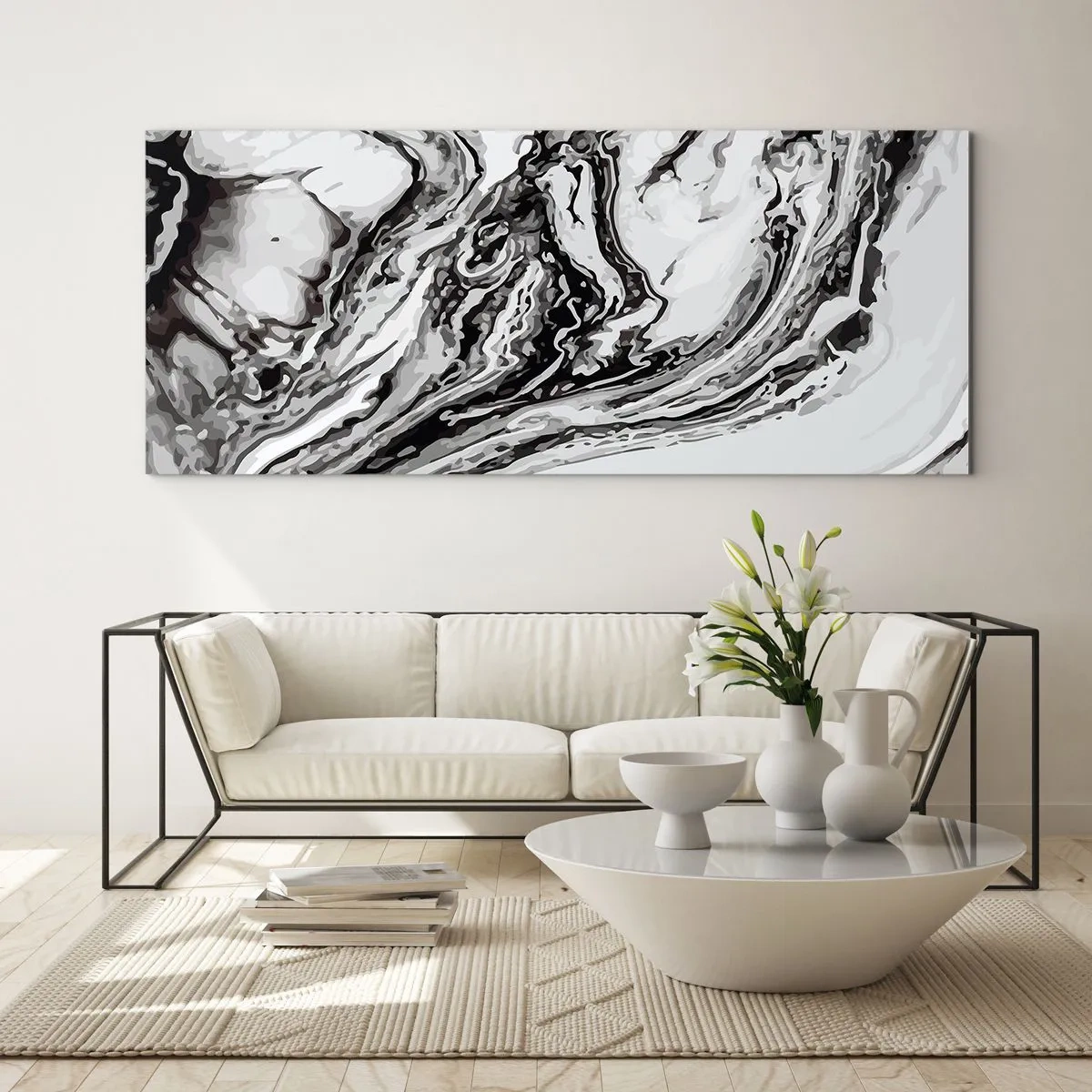 Impression sur verre - Image sur verre - Au début, c'était le chaos - 90x30 cm