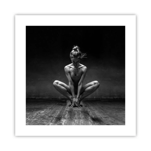 Affiche - Poster - Concentration de l'énergie de la danse - 40x40 cm