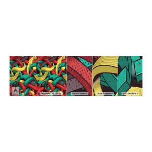 Échantillon de Papier Peint Premium Canvas - Quel chemin vers le but ? - Abstraction, Morceau, BD - 100x30 cm