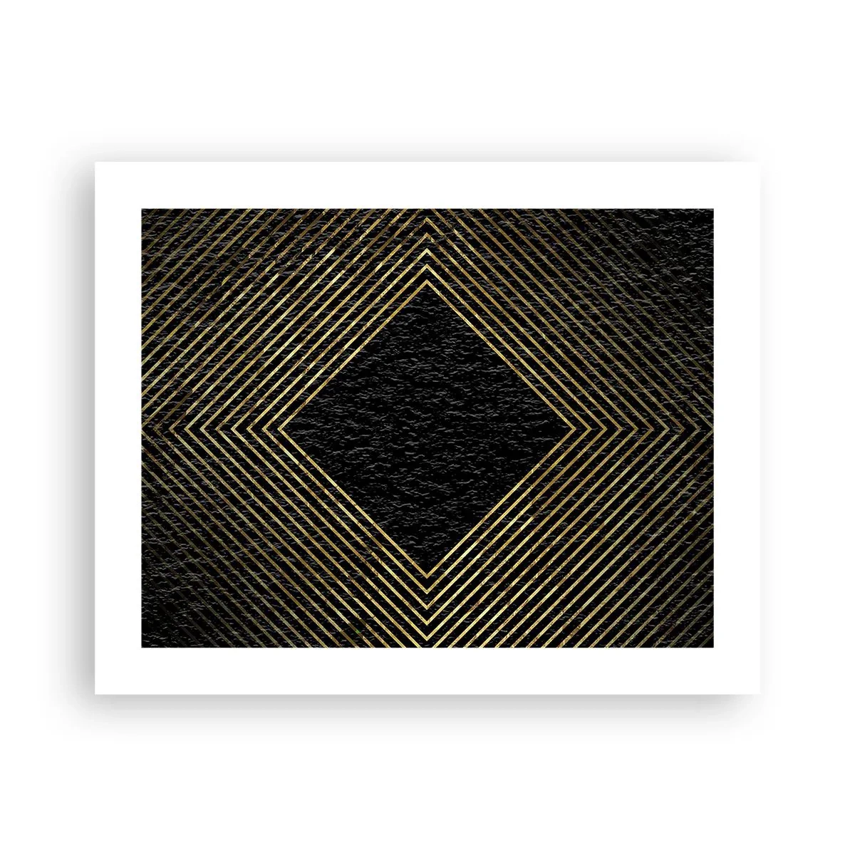 Affiche - Poster - Géométrie dans un style glamour - 50x40 cm