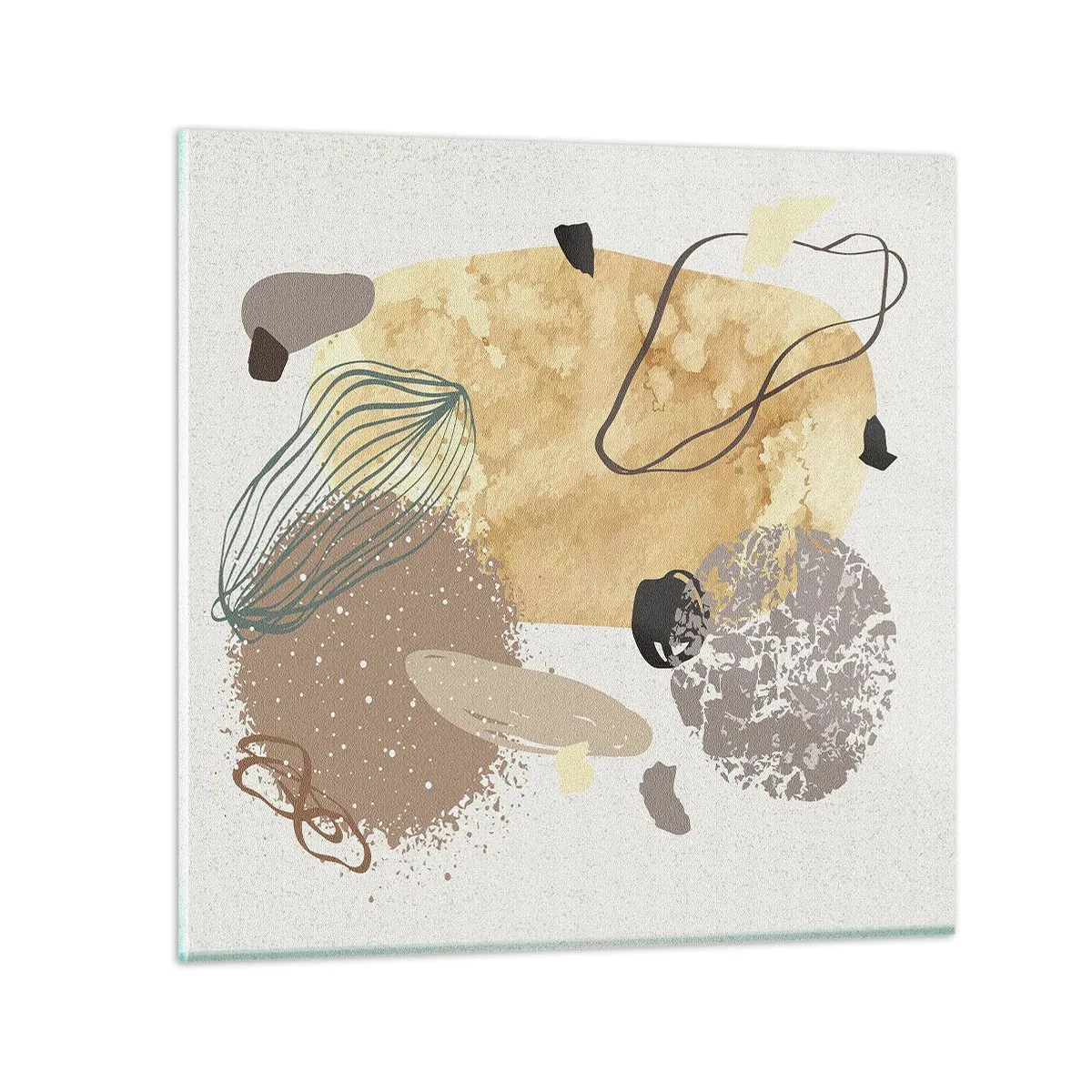 Impression sur verre - Image sur verre - Plumcologie appliquée - 40x40 cm