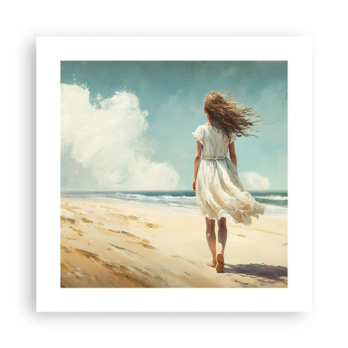 Affiche - Poster - Pour rencontrer le soleil et le vent - 40x40 cm