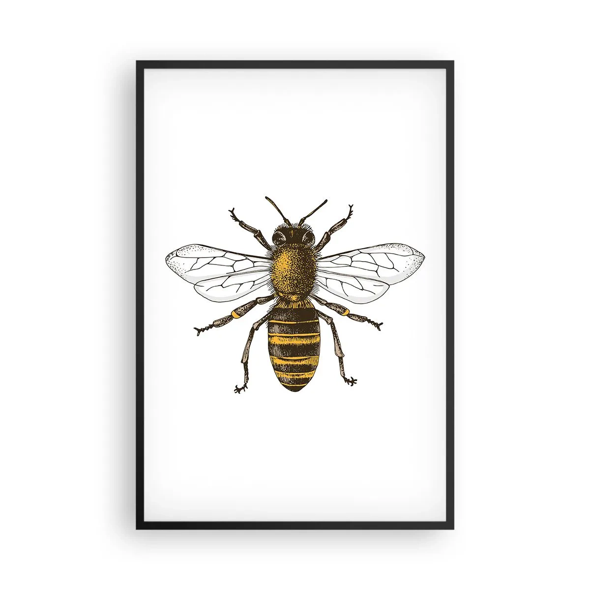 Affiche dans un cadre noir - Poster - Belle et bonne - 61x91 cm