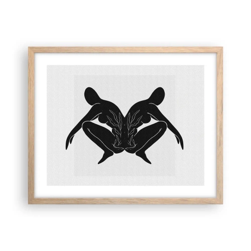 Affiche dans un chêne clair - Poster - Une âme commune - 50x40 cm