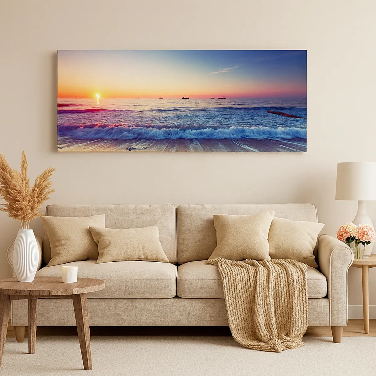 Impression sur toile - Image sur toile - Mais quel horizon ? - 30x30 cm