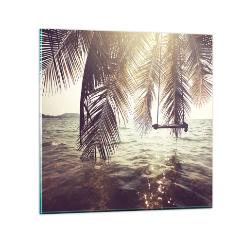 Impression sur verre - Image sur verre - Vous pouvez vous balancer dans les nuages à volonté - 60x60 cm