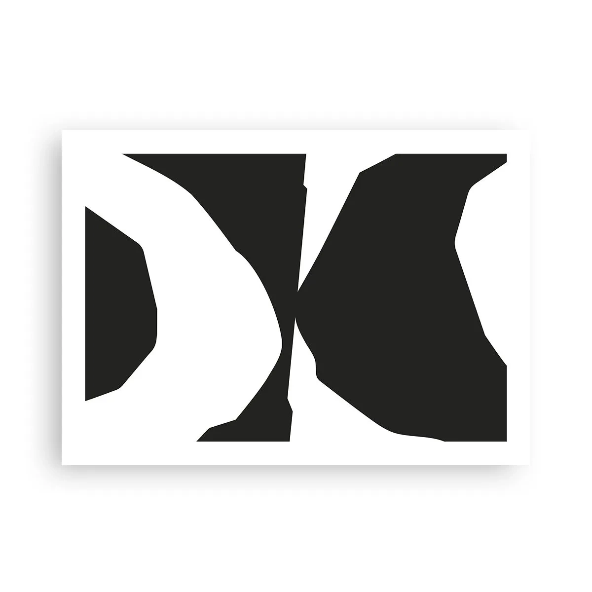 Affiche - Poster - Positif négatif - 70x50 cm