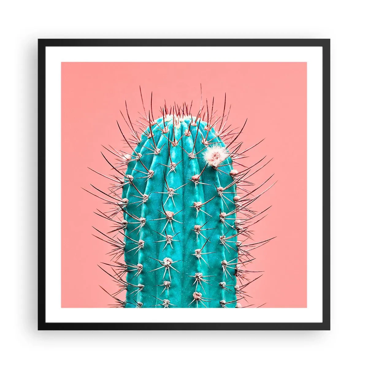 Affiche dans un cadre noir - Poster - Juste regarde - 60x60 cm