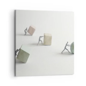 Impression sur toile - Image sur toile - Rien que la vie - 50x50 cm