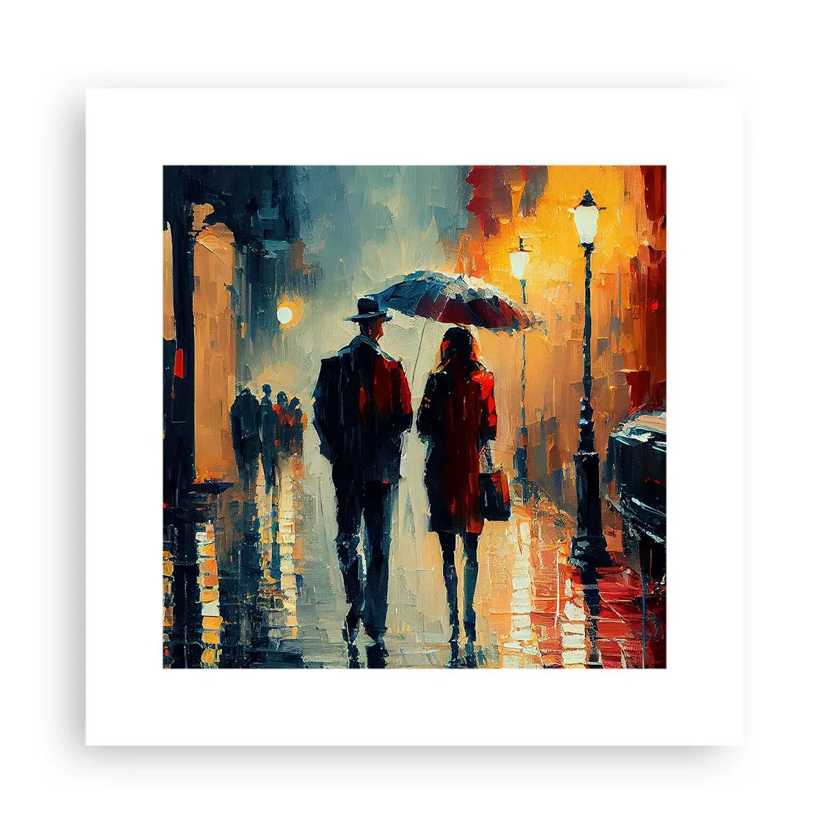 Affiche - Poster - Histoire d'amour urbaine - 30x30 cm