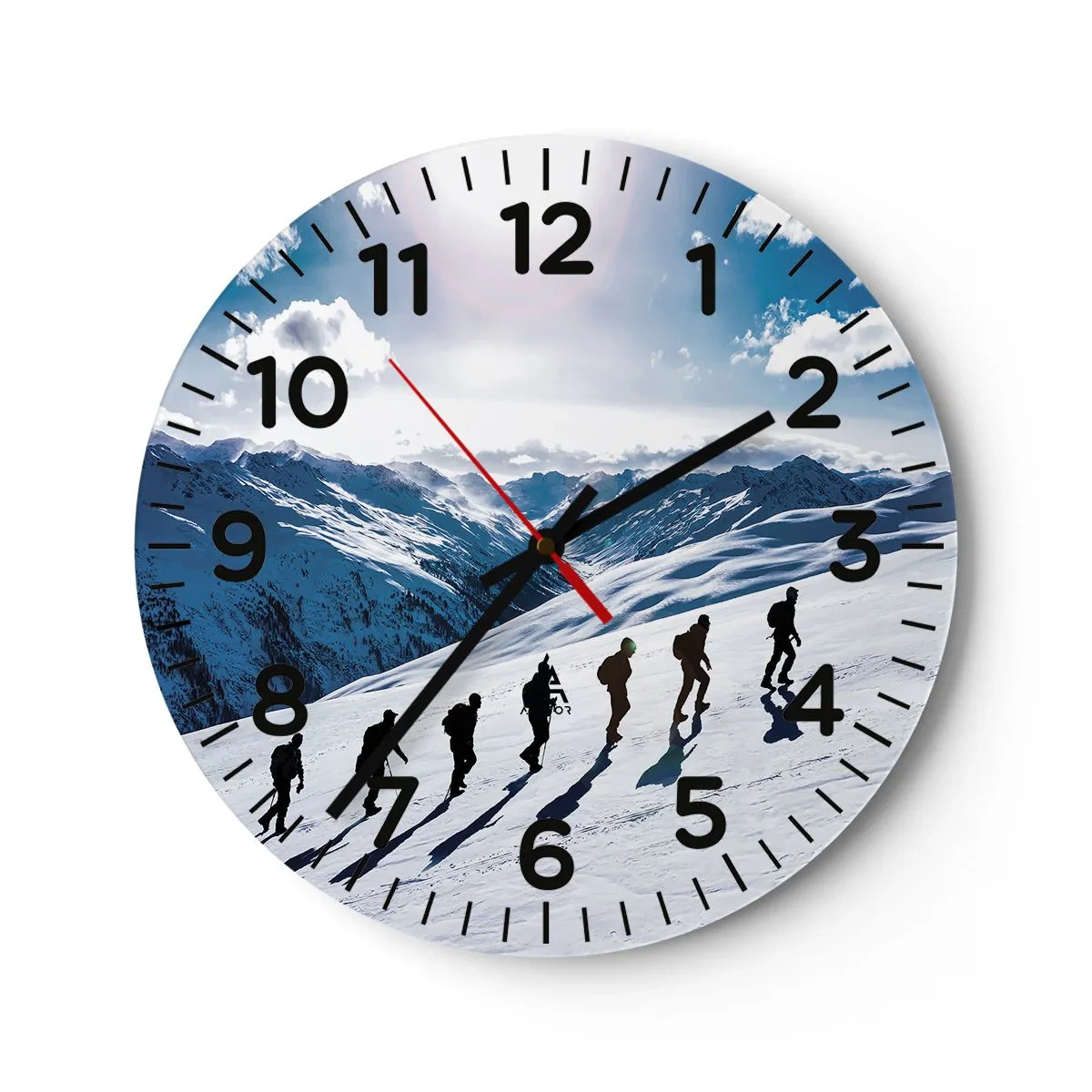 Horloge murale - Pendule murale - L'équipe des conquérants - 30x30 cm