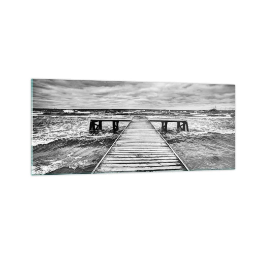 Impression sur verre - Image sur verre - J'attends que le vent, ça le chassera... - 100x40 cm