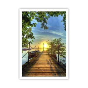 Affiche - Poster - L'ouest au-dessus de l'eau - 70x100 cm