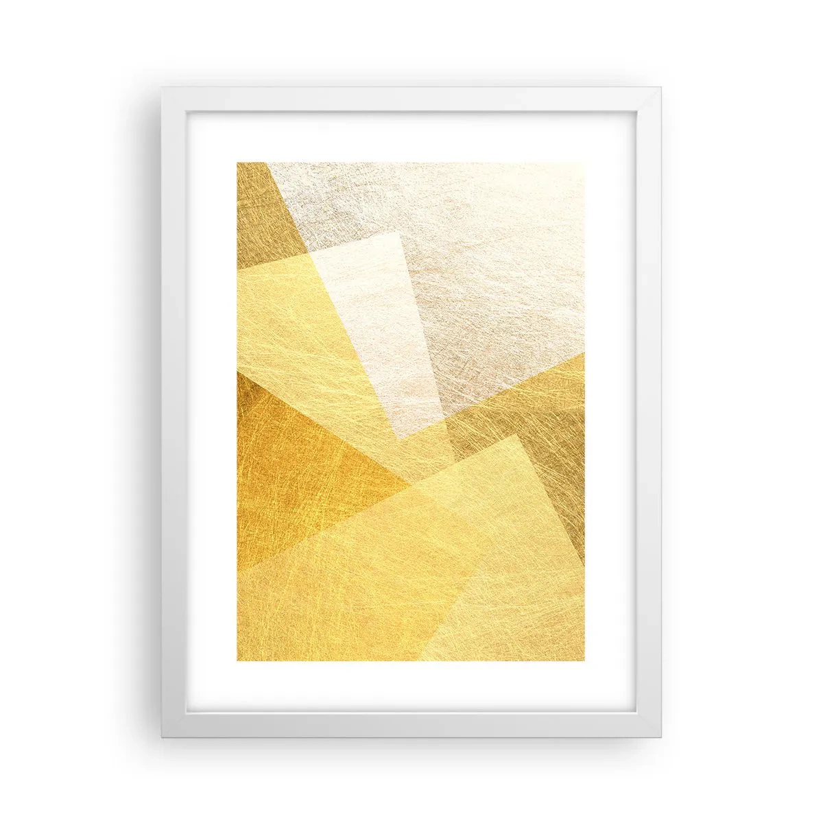 Affiche dans un cadre blanc - Poster - Météo géométrique - 30x40 cm