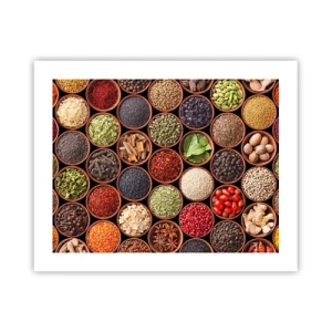 Affiche - Poster - Toutes les saveurs du monde - 50x40 cm