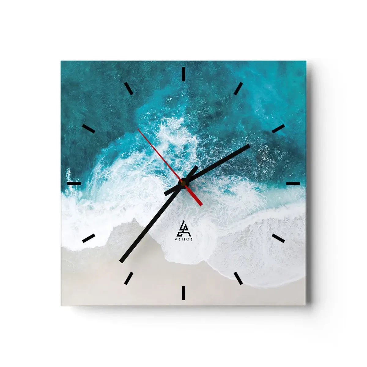 Horloge murale - Pendule murale - Caresse naturelle - 40x40 cm