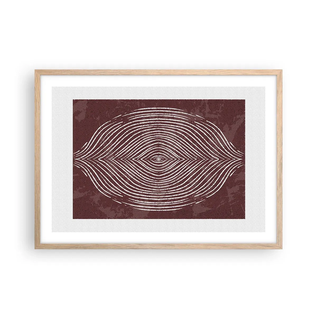 Affiche dans un chêne clair - Poster - L'espace parle - 70x50 cm