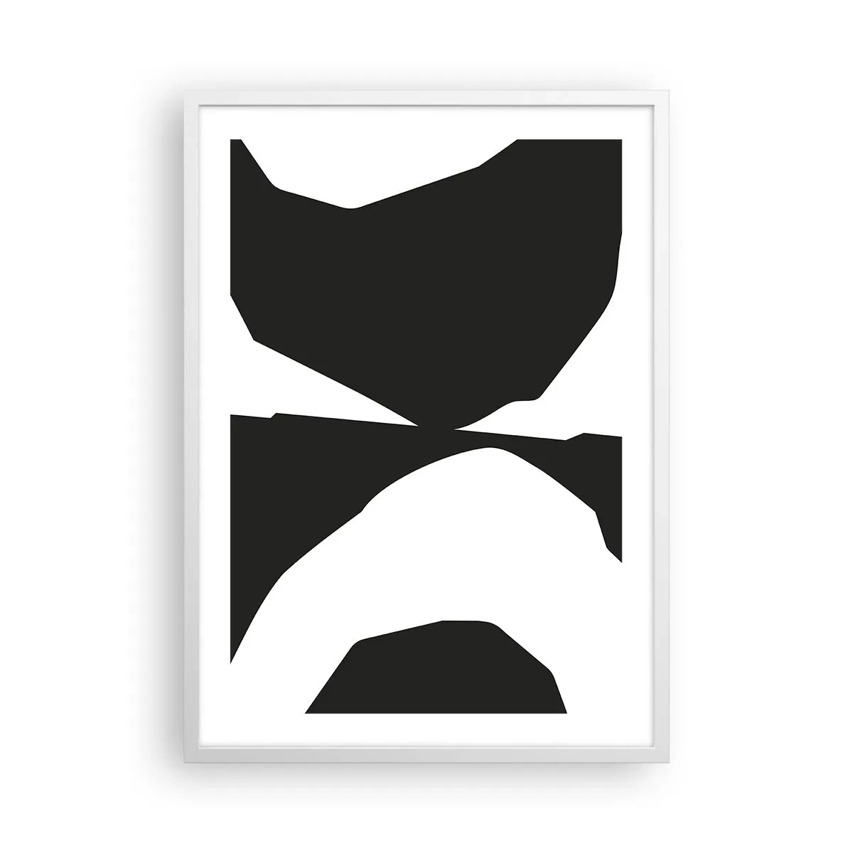 Affiche dans un cadre blanc - Poster - Positif négatif - 50x70 cm