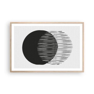 Affiche dans un chêne clair - Poster - Son alter ego - 91x61 cm