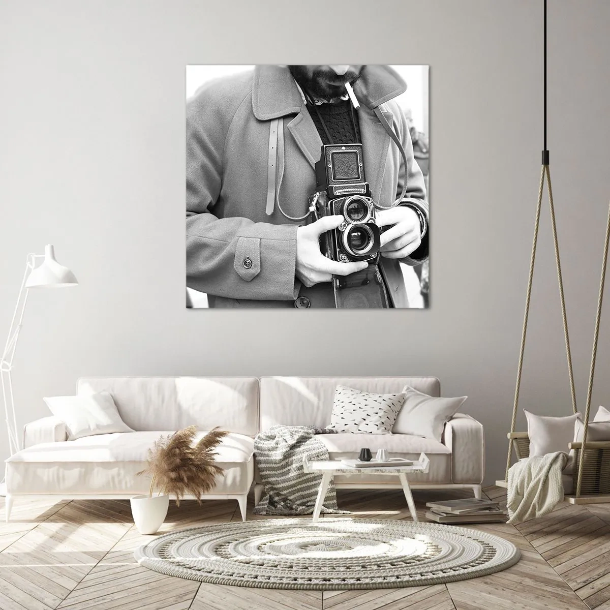 Impression sur toile - Image sur toile - Dans un style rétro - 40x40 cm