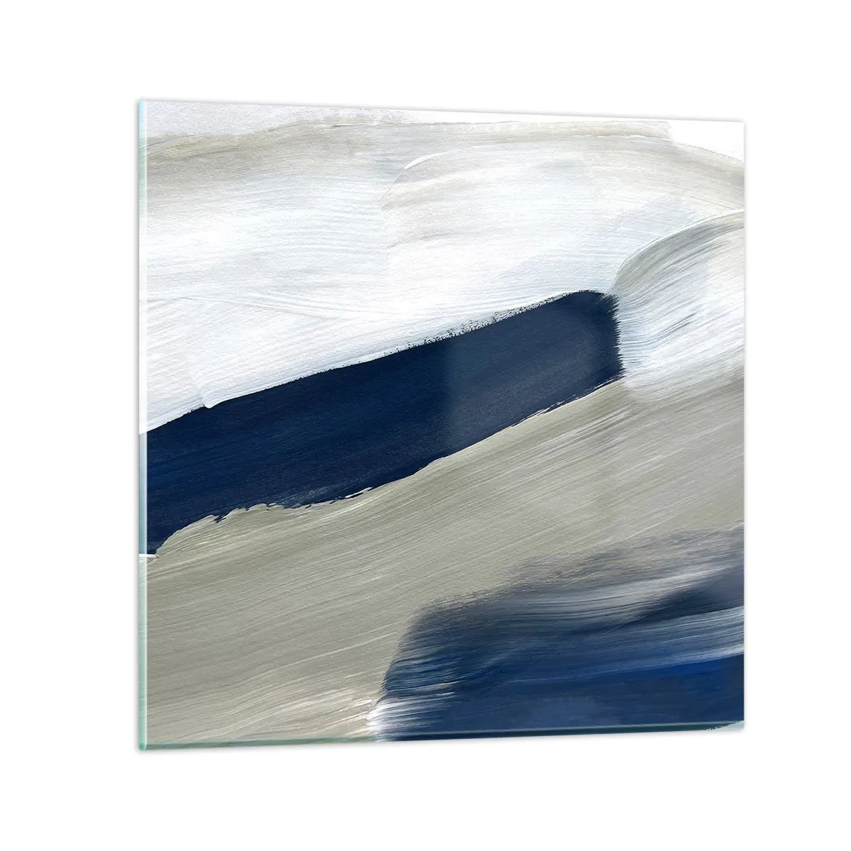 Impression sur verre - Image sur verre - Rencontre avec la blancheur - 40x40 cm