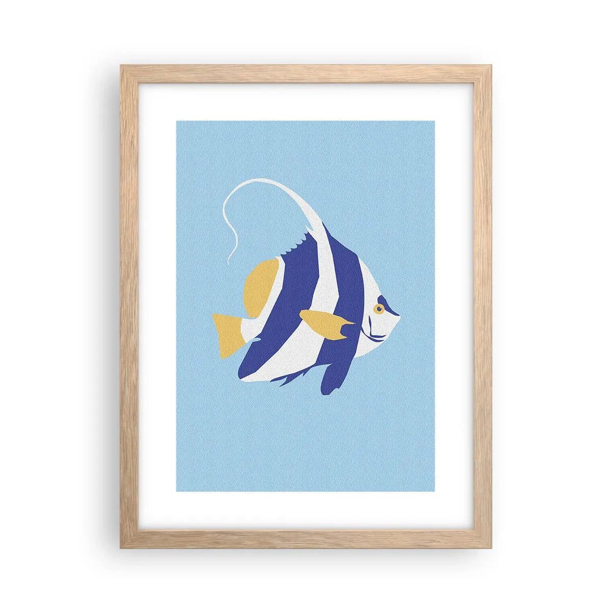 Affiche dans un chêne clair - Poster - Miss eaux tropicales - 30x40 cm